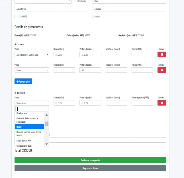 Taller Abril - Nuevo Presupuesto